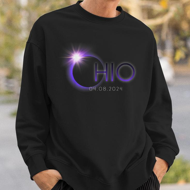 Totality Solar Eclipse 040824 Phases Ohio State Sweatshirt Gifts for Him