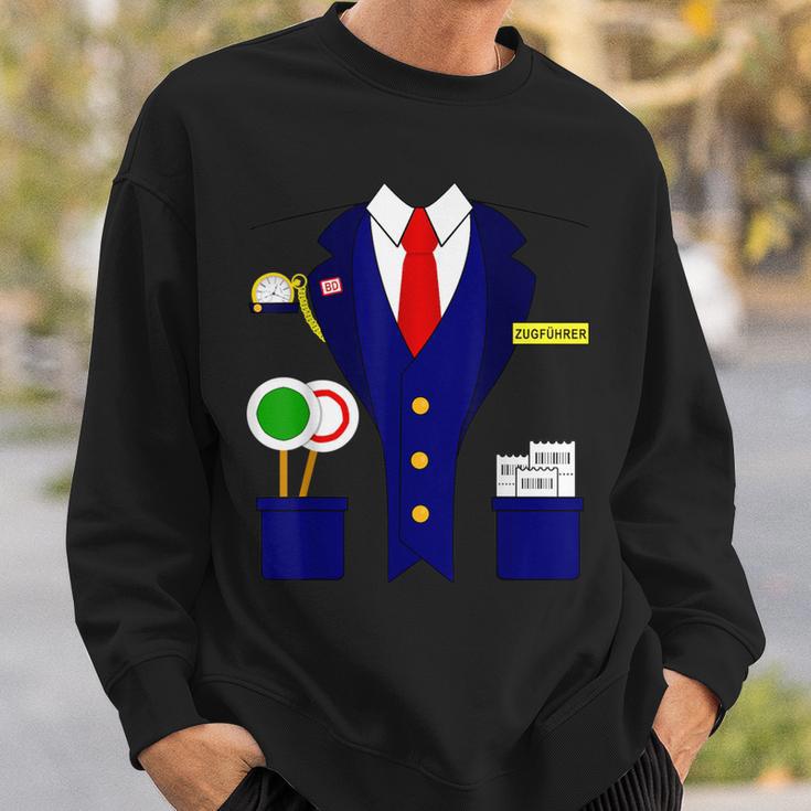 Trainführer Schaffner Train Train Driver Carnival Costume Sweatshirt Geschenke für Ihn