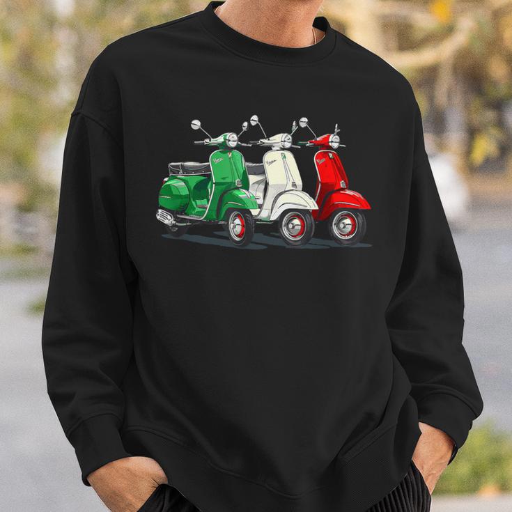 Tricolore Mit Italienischer Flagge Italienischer Roller Sweatshirt Geschenke für Ihn