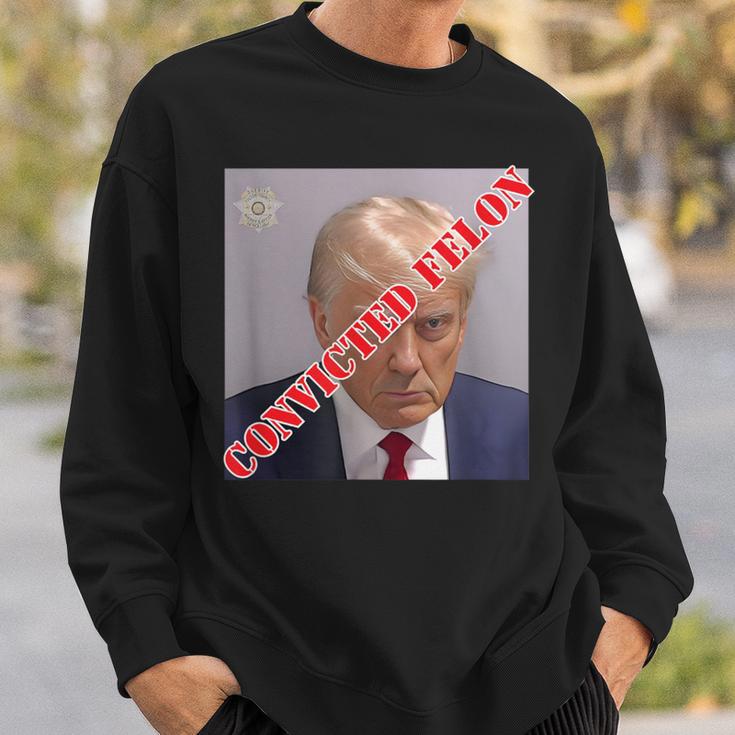 Trump 2024 Convicted Felon Stamped Guilty Sweatshirt Gifts for Him