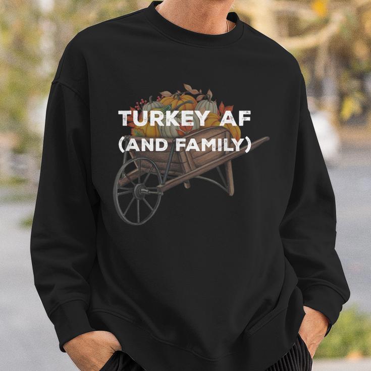 Türkei Af Thanksgiving Familie Truthahn Tagerwandte Papa Witze Sweatshirt Geschenke für Ihn