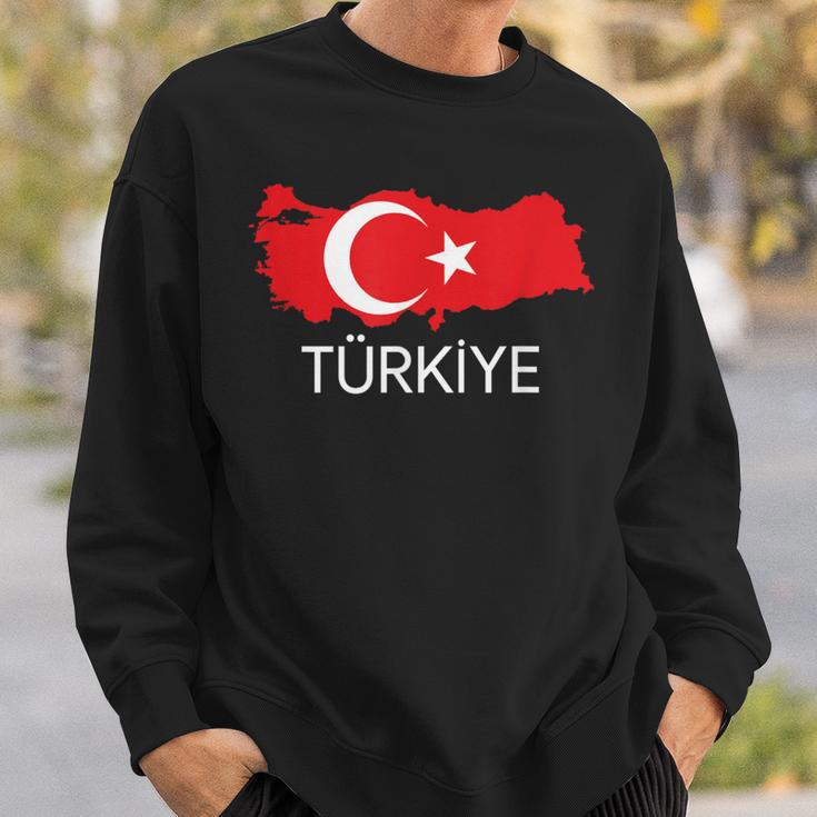 Türkei Türkische Fahne Türkei Landkarte Harita Sweatshirt Geschenke für Ihn