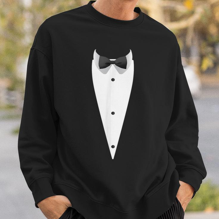 Tuxedo With Bowtie For Wedding And Special Occasions Sweatshirt Gifts for Him