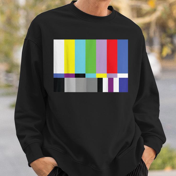 Tv Test Pattern Television Watcher Birthday Sweatshirt Gifts for Him