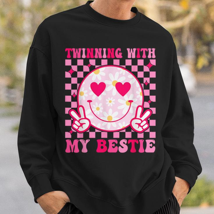 Twinning With My Bestie Matching Best Friend Bff Twins Day Sweatshirt Gifts for Him