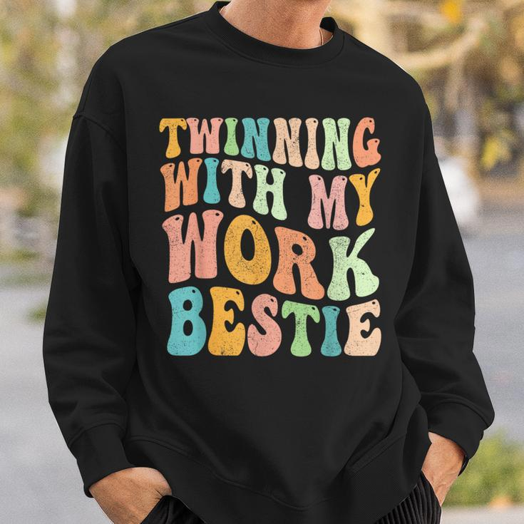 Twinning With My Work Bestie Spirit Week Best Friend Twin Sweatshirt Gifts for Him
