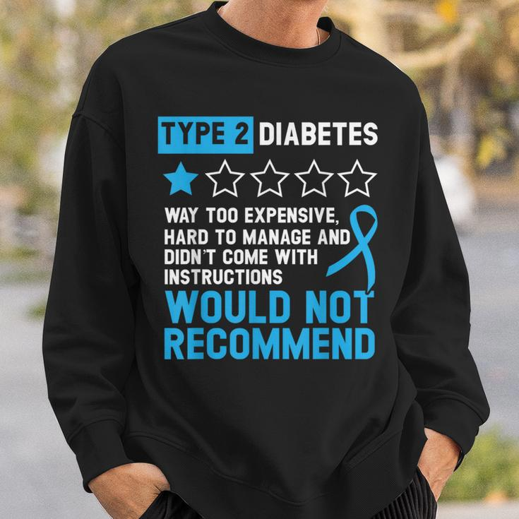 Type 2 Diabetes T2d Warrior Diabetes Awareness Sweatshirt Gifts for Him