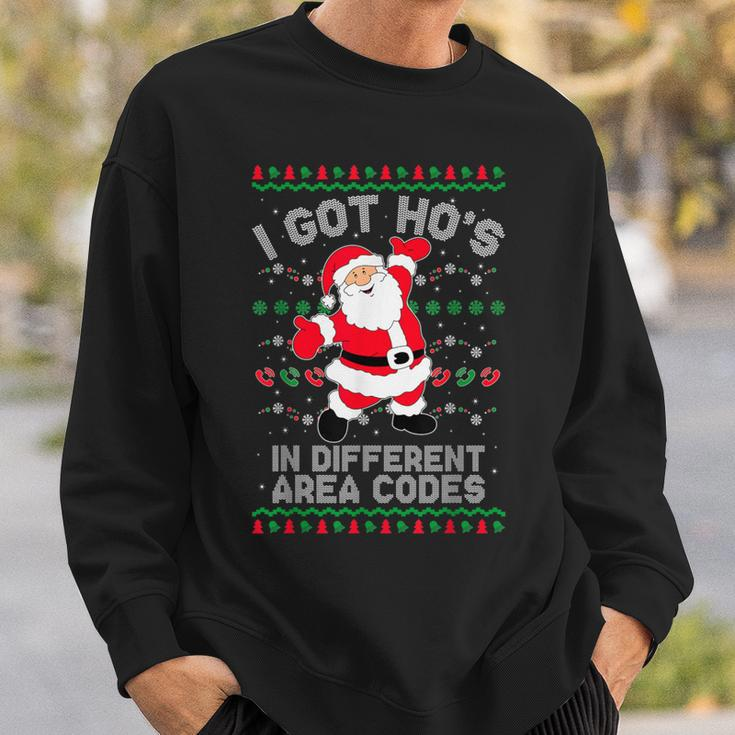 Ugly Christmas Sweater I Got Ho's In Different Area Codes Sweatshirt Gifts for Him