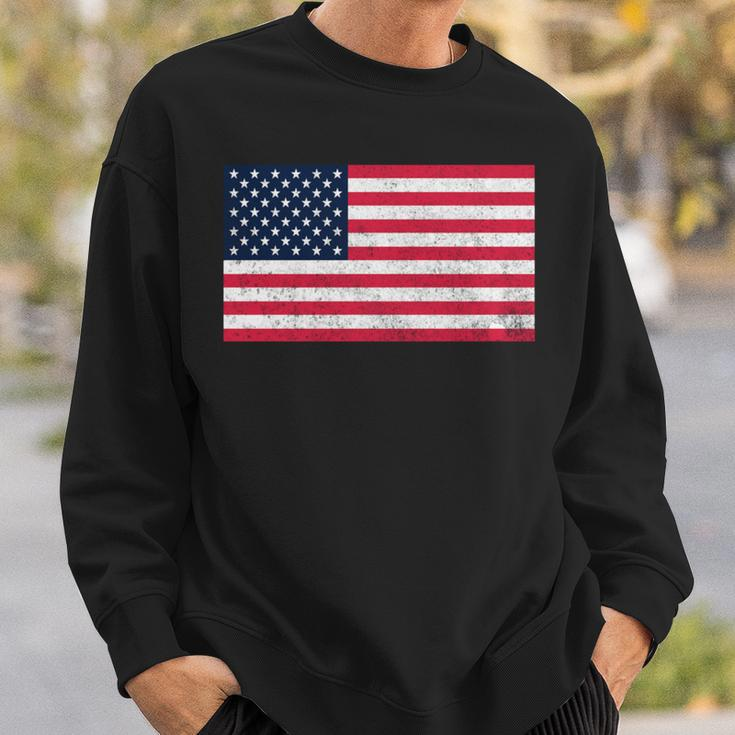 Usa Flag 4Th Of July American Red White Blue Star Vintage Sweatshirt Gifts for Him