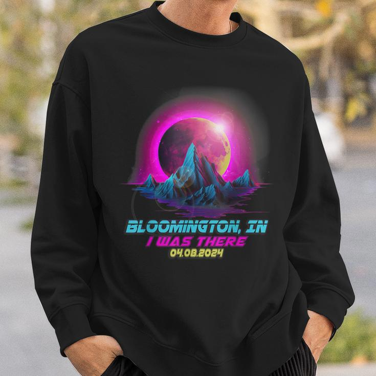 Vaporwave Total Solar Eclipse Bloomington Indiana In Sweatshirt Gifts for Him