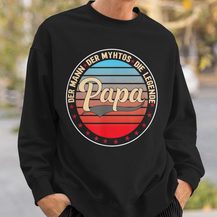 Vaterintage Geschenk Der Mann Der Mythos Die Legende Papa Sweatshirt Geschenke für Ihn