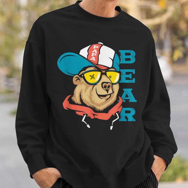 Vatertagsgeschenk Papa Bear Papa Bär Spruch Lustig Für Papa Sweatshirt Geschenke für Ihn