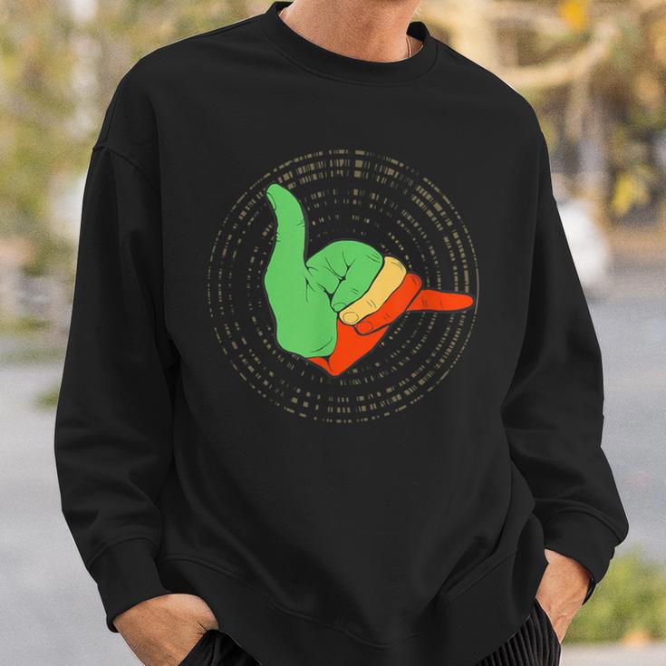 Vibrations Rasta Reggae Shaka Hawaiian Sweatshirt Gifts for Him