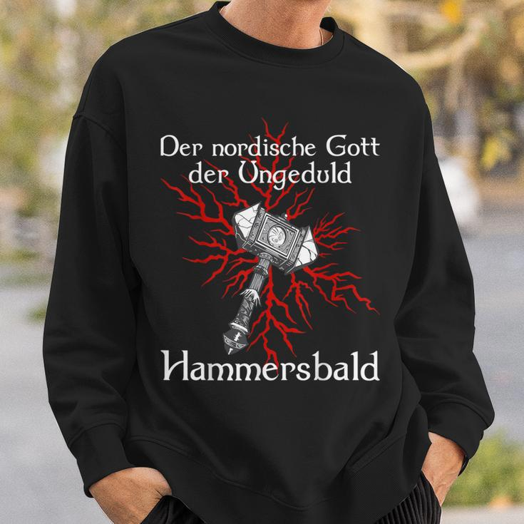 Viking Hammer Impatience God Sweatshirt Geschenke für Ihn