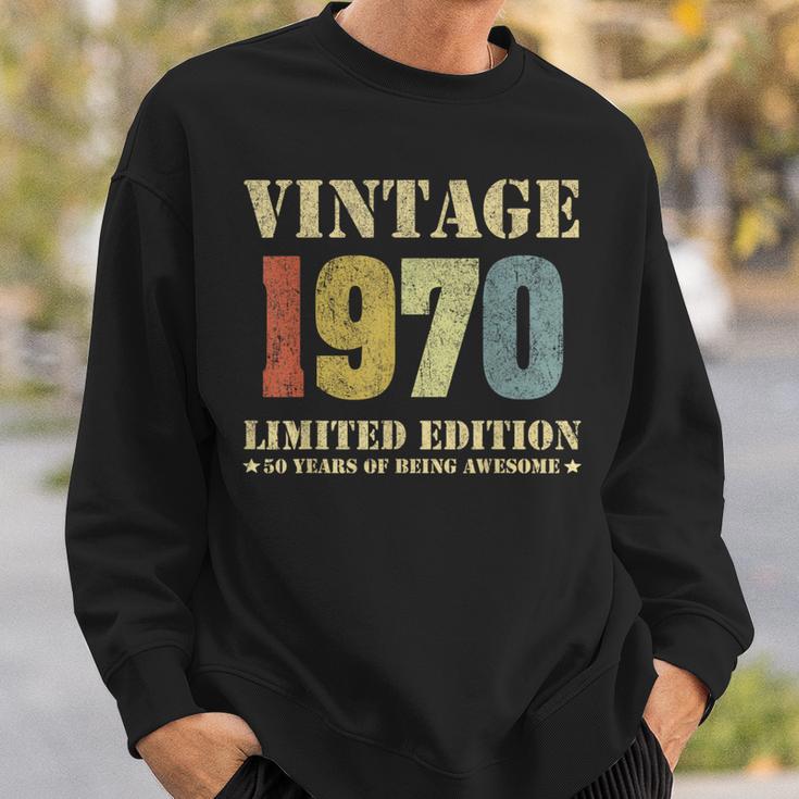 Vintage 1970 Clothes 50 Years Old Retro 50Th Birthday Sweatshirt Gifts for Him