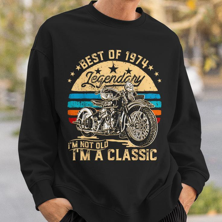 Vintage 1974 I'm Not Old I'm A Classic 50Th Birthday Dad Sweatshirt Gifts for Him