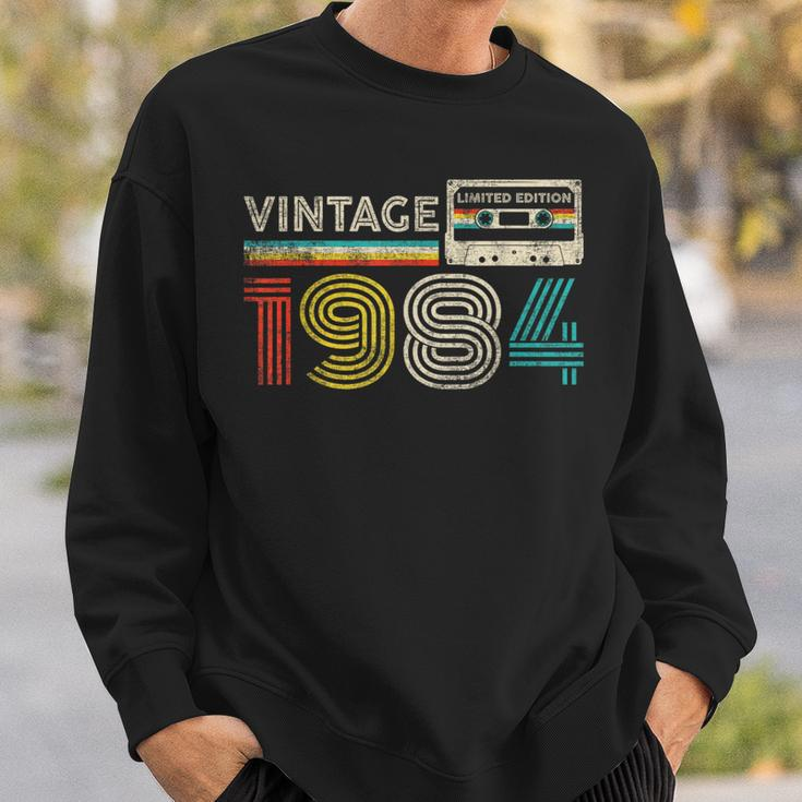 Vintage 1984 Classic Birthday 1984 Cassette Tape Vintage Sweatshirt Gifts for Him