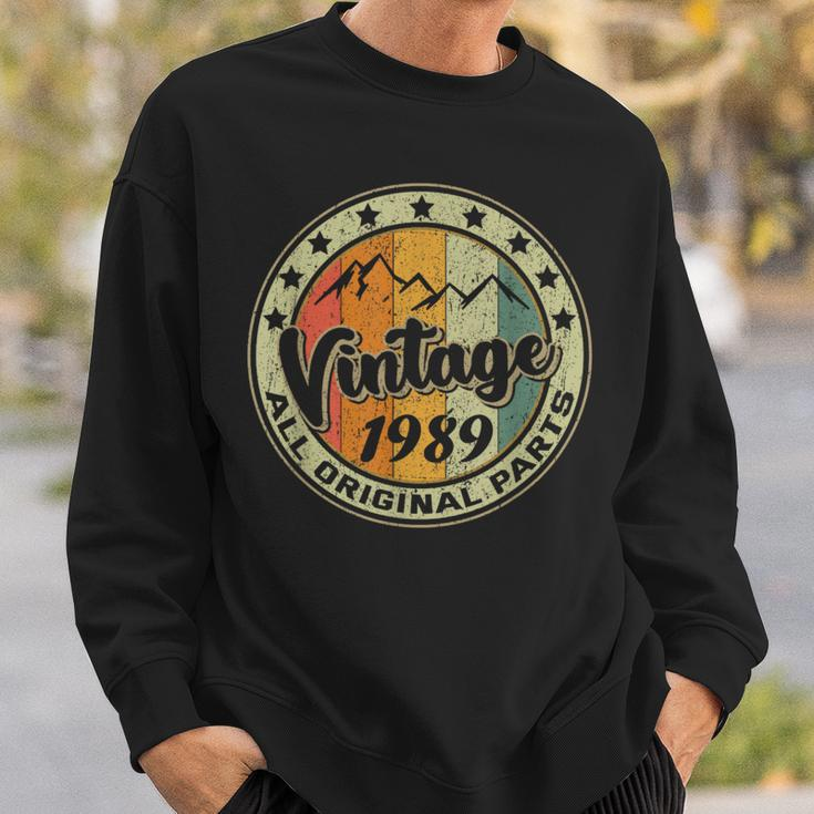 Vintage 1989 Retro 35 Year Old 35Th Birthday Sweatshirt Gifts for Him