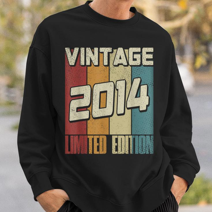 Vintage 2014 Limited Edition 10Th Birthday Sweatshirt Gifts for Him