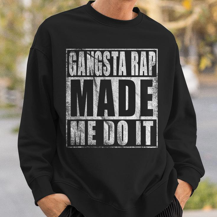 Vintage 90'S Gangsta Rap Made Me Do It Sweatshirt Geschenke für Ihn