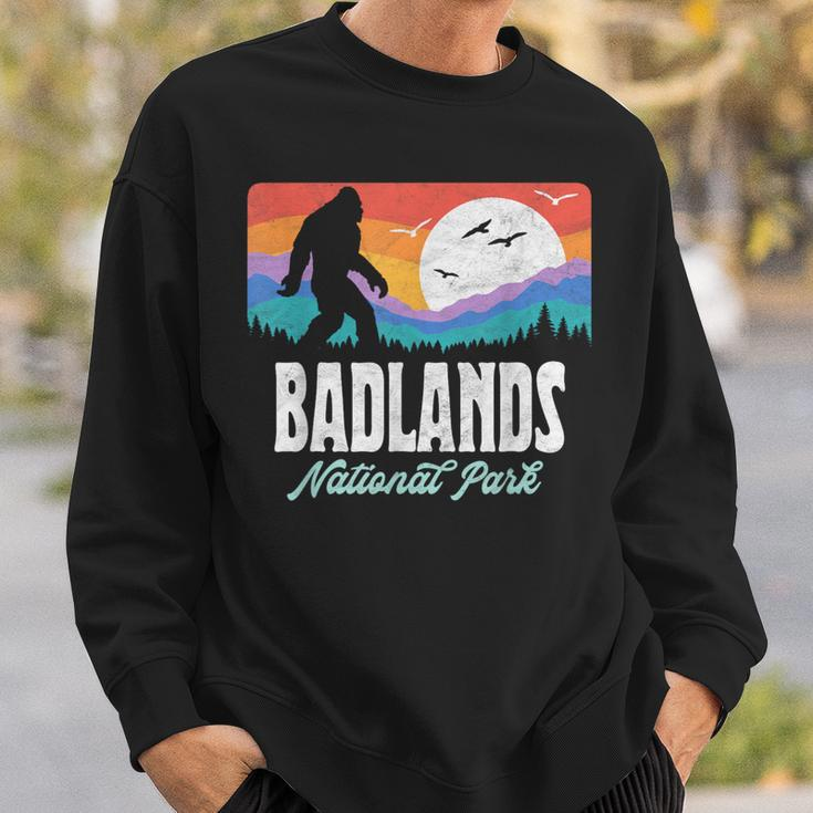 Vintage Badlands National Park Bigfoot Dakota Mountains Sweatshirt Gifts for Him