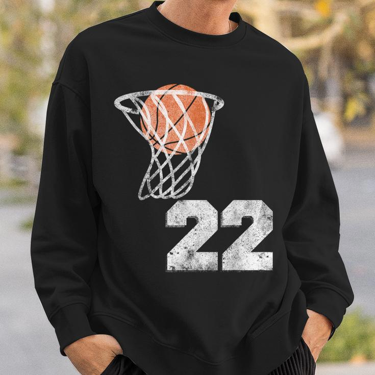 Vintage Basketball Jersey Number 22 Player Number Sweatshirt Gifts for Him