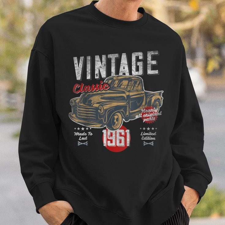 Vintage Born 1961 Birthday Classic Retro Pick-Up Sweatshirt Gifts for Him