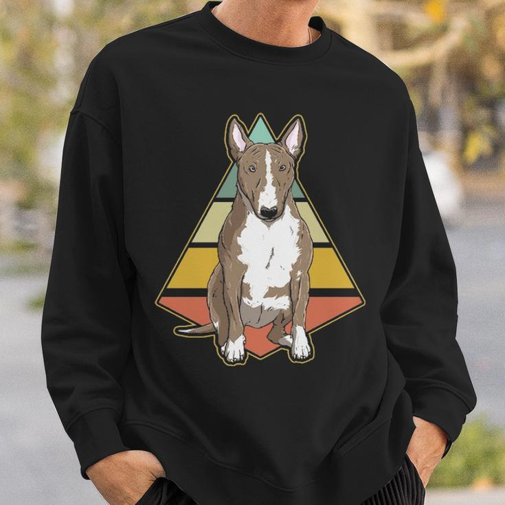 Vintage Bull Terrier Dog Retro Bull Terrier Lover Sweatshirt Gifts for Him