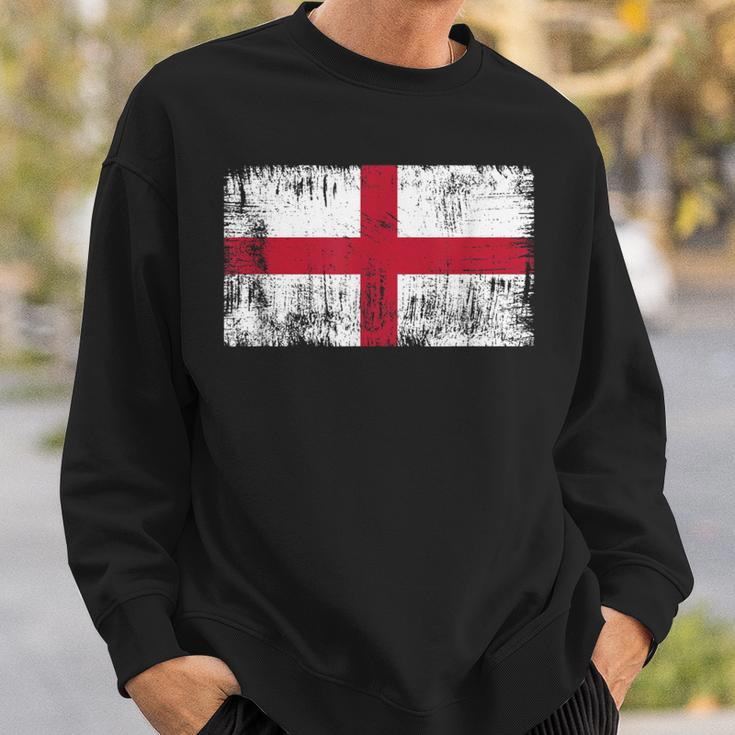 Vintage English Banner Fan England Flag Retro Sweatshirt Gifts for Him