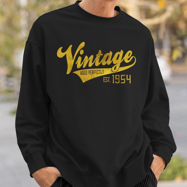 Vintage Est 1954 Aged 70 Yrs Old Bday 70Th Birthday Sweatshirt Gifts for Him