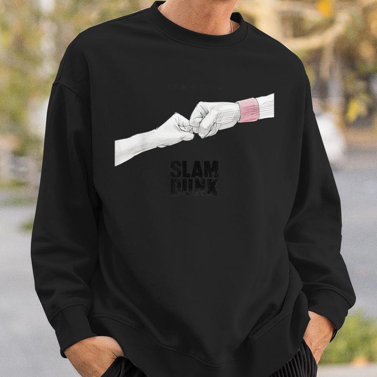 Vintage Fist-Bump Slams School Shohokus Dunk Japanese Sweatshirt Gifts for Him