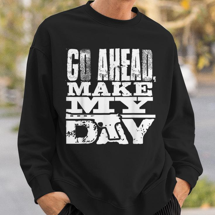 Vintage Go Ahead Make My Day 1983 American Sudden Impact Sweatshirt Gifts for Him