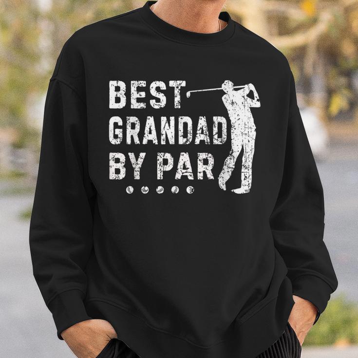 Vintage Golfing Best Grandad By Par Fathers Day Dad Papa Sweatshirt Gifts for Him