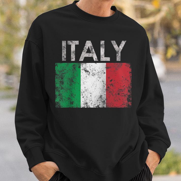 Vintage Italy Italia Italian Flag Pride Sweatshirt Gifts for Him