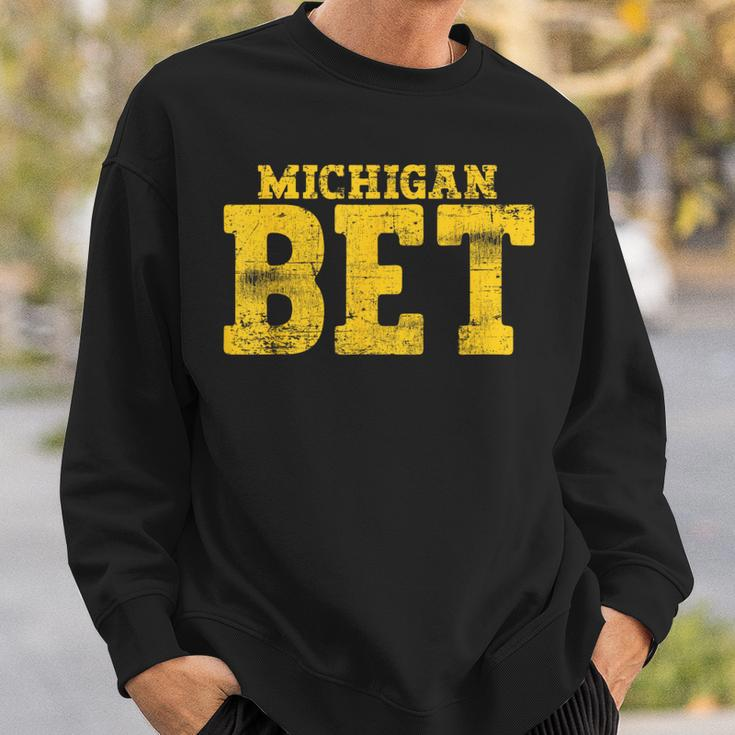 Vintage Michigan Bet Sweatshirt Gifts for Him