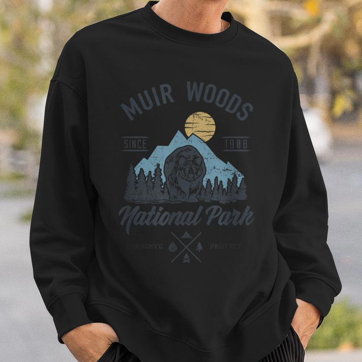 Vintage Muir Woods National Park Hiking Camping Sweatshirt Gifts for Him