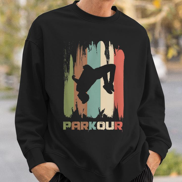 Vintage Parkour Freerunner Retro Parkour Runner Sweatshirt Geschenke für Ihn