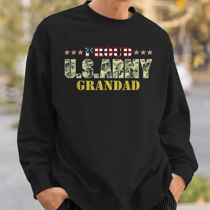 Vintage Proud Grandad UsarmyVeteran Sweatshirt Gifts for Him