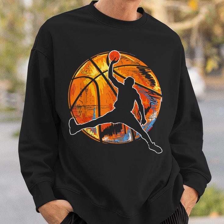 Vintage Retro Basketball 70S Sweatshirt Gifts for Him