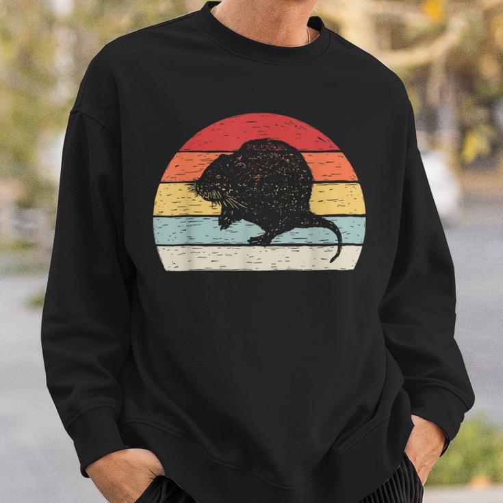 Vintage Retro Wühlmaus Sweatshirt Geschenke für Ihn