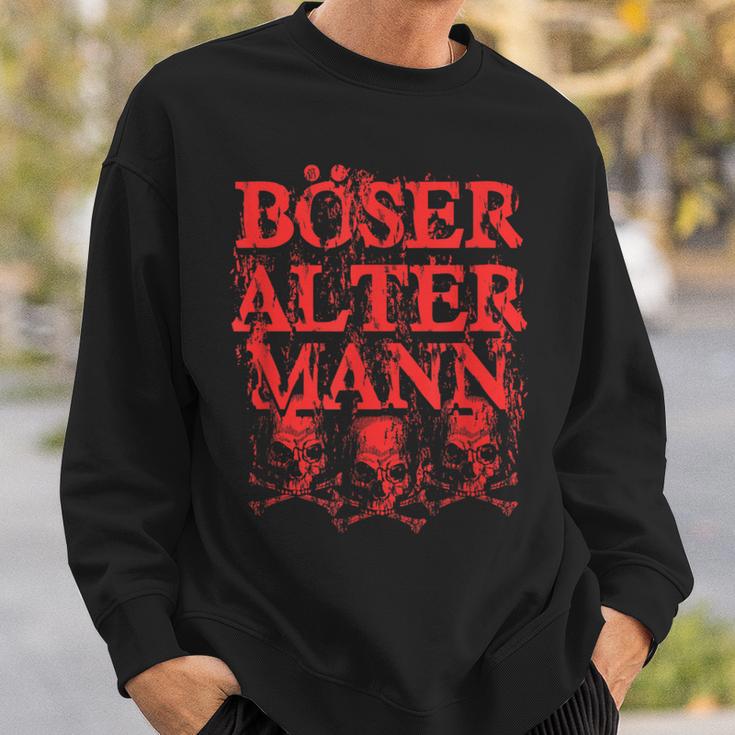 Vintage Skull Old Man Evil Old Man Sweatshirt Geschenke für Ihn