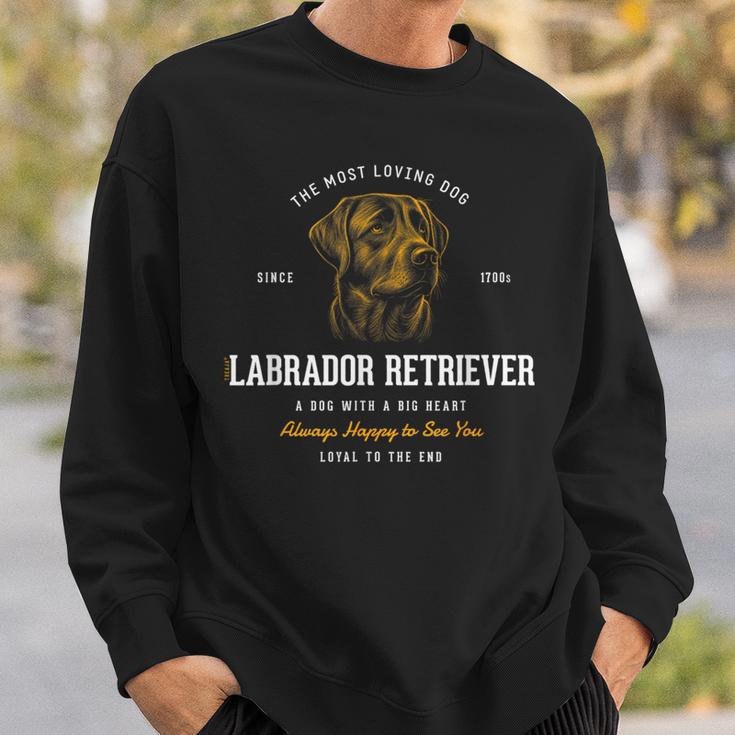 Vintage Style Retro Labrador Retriever Sweatshirt Geschenke für Ihn