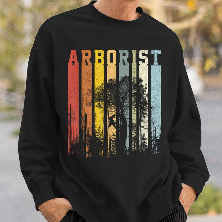 Vintage Text Stripes Arborist Sweatshirt Geschenke für Ihn