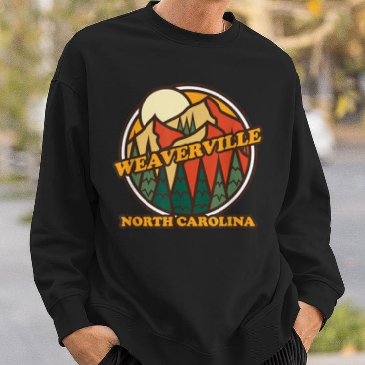 Vintage Weaverville North Carolina Mountain Hiking Souvenir Sweatshirt Gifts for Him