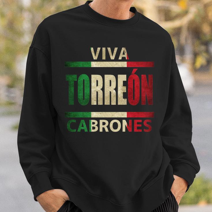 Viva Torreon Cabrones Mexico Coahuila Mexican Flag Sweatshirt Gifts for Him