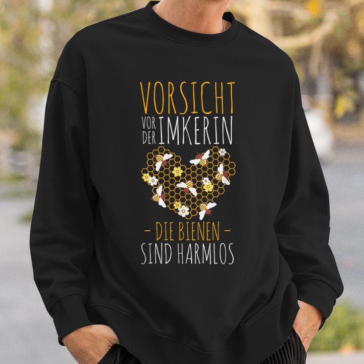 Vorsichtor Der Bekerin Die Bienen Sind Harmlos Sweatshirt Geschenke für Ihn