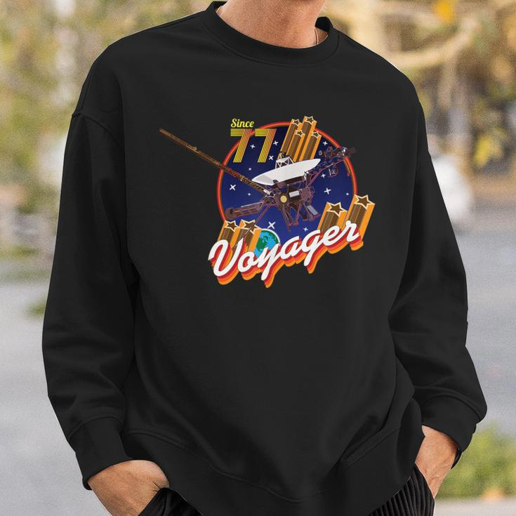 Voyager Space Probe 1977 Vintage Album Cover Sweatshirt Gifts for Him