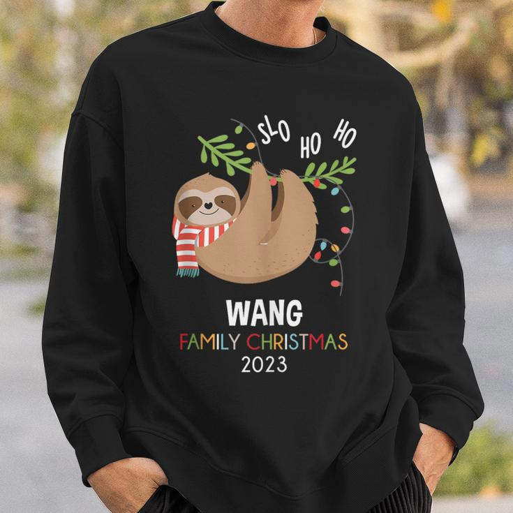 Wang Family Name Wang Family Christmas Sweatshirt Gifts for Him