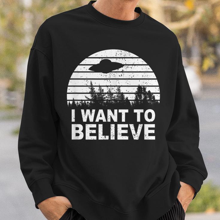 I Want To Believe I Aliens Ufo Roswell Alien Sweatshirt Geschenke für Ihn