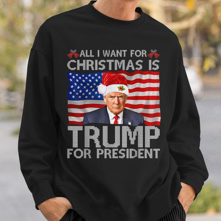All I Want For Christmas Is Trump Back 2024 Ugly Sweater Sweatshirt Gifts for Him